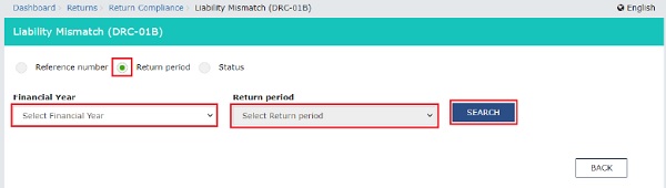 Return period option will get enabled only after you select the Financial Year